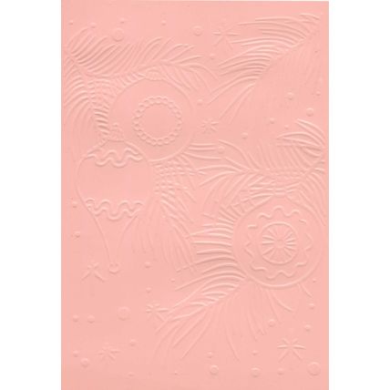 5"x7" Embossed Paper. 10 Sheets. Christmas Baubles (30). Cardmaking Crafts