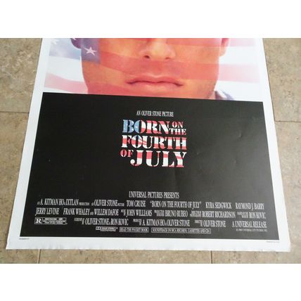 Born on the Fourth of July - Movie Poster with Tom Cruise - Vintage Poster