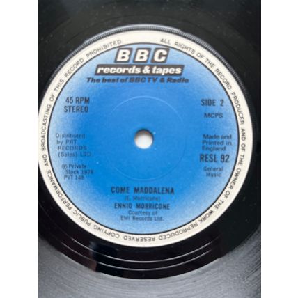 ENNIO MORRICONE - CHI MAI (UK 7" VINYL, 1978)