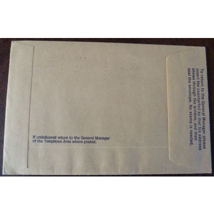 1976 GB SNO Proms Glasgow slogan cancel official paid Telephone Bill cover music