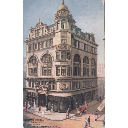 ED 202 PICCADILLY -DENMAN HOUSE. JAMES DENMAN WINE GROWERS HEAD OFFICE