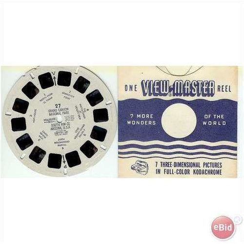 1948 Viewmaster Reel #27 "Grand Canyon, South Rim II"