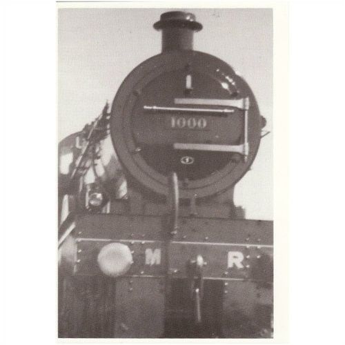 Railway Postcard Midland Compound 1000 HELLIFIELD 1980 Mancunian LMS 4-4-0 Loco