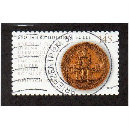 GER 2006 €1.45 (S/A) 'CHARLES IV ' GOLDEN BULL' FINE USED (EBID30-474)