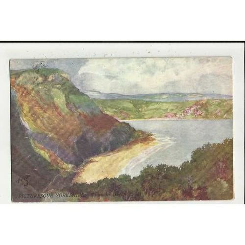 7557 Yorkshire RUNSWICK BAY Tuck Oilette Postcard