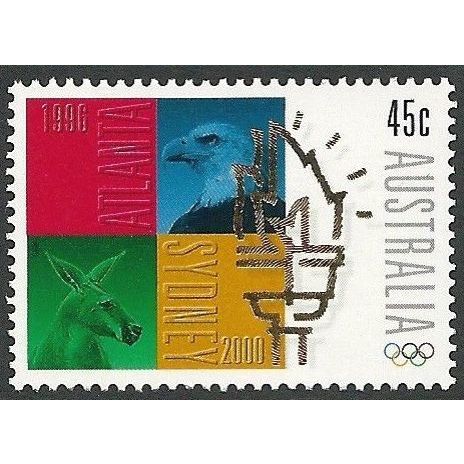 Australia 1996 Atlanta-Sydney Olympic Torch Handover [SG1638] ~ VFMNH
