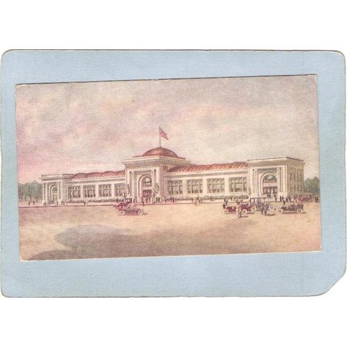 MN Winona Postcard Watkins Administration Building w/Old Cars state_box5~164