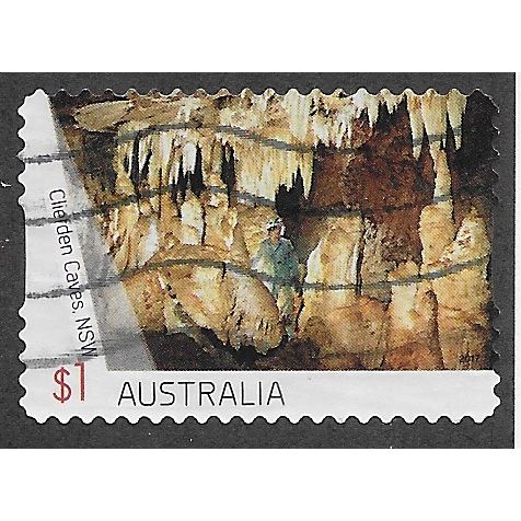 AUS 2017 $1.00 (S/A)'CAVES -CLIEFDEN CAVE' FINE USED (EBID63-898)
