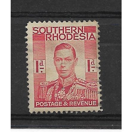 SouthernRhodesia.SG41 1d King George VI (Scarlet).Mounted Mint.July19