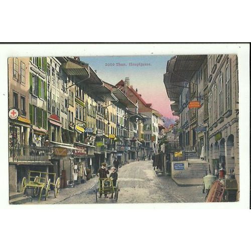 Switzerland THUN Hauptgasse Postcard (2009)