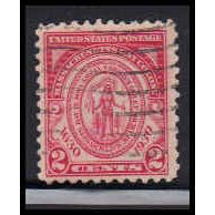 Used 682 2c Massachusetts Fine RA2220