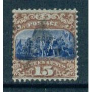 Used 119 15c Landing of Columbus Average Vigrette Shifted I0024