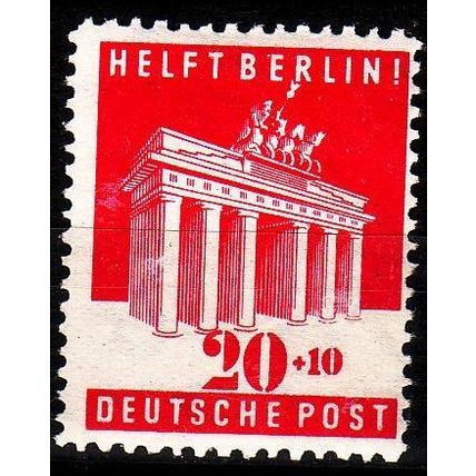 GERMANY Alliiert AmBri [1948] MiNr 0102 E ( */mh )
