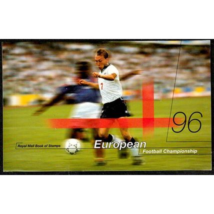 Great Britain 1996 European Championships Soccer 19p x 4 MNH Stamps Booklet Pane