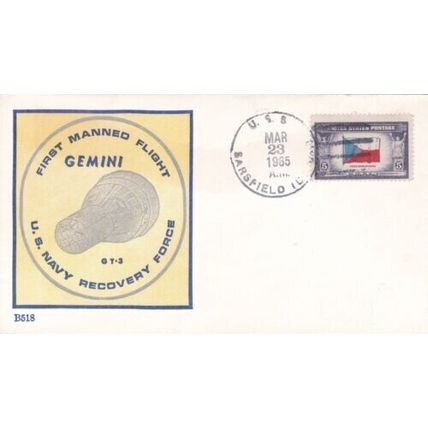 United States 1965 1st Manned Flight Recovery Force 23rd Mar Unaddressed VGC
