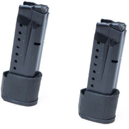 2-PACK S&W Shield 9mm 10rd Blue Extended ProMag Magazine