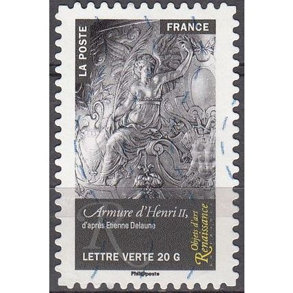 France 2014 Michel 5968 O Cote (????) ?.?? € Etienne Delauna Armure d'Henri II