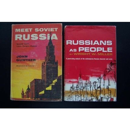 Russia & Russian People 1960's Hardcover Book Set