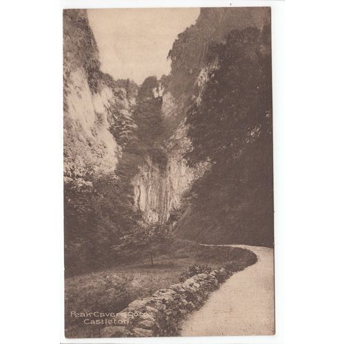 Peak Cavern Gorge Castleton Derbyshire Postcard C18