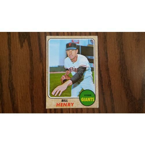 1968 Topps Card # 239 Bill Henry Good (2) San Francisco Giants