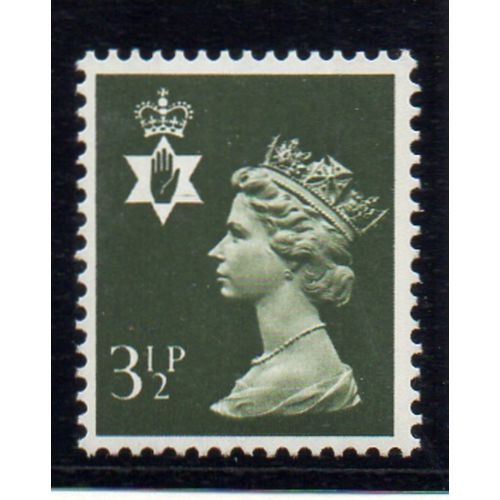 Great Britain Northern Ireland 3½p Olive Grey 2PB Unmounted Mint Sc NIMH3 stamp