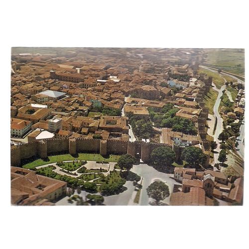 AVILA. AN AERIAL VIEW unused vintage postcard. #