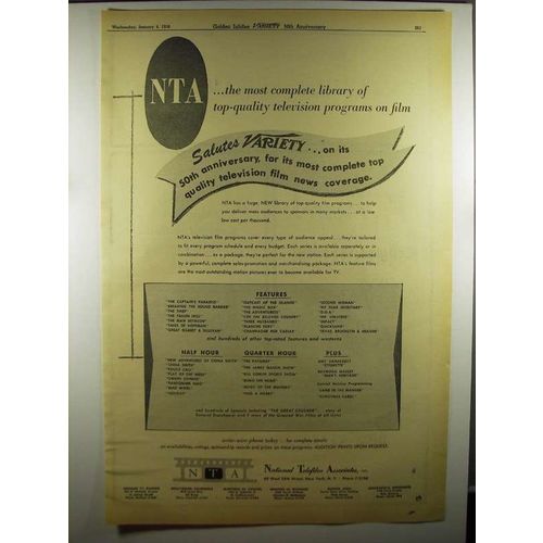 1956 NTA National Telefilm Associates Ad