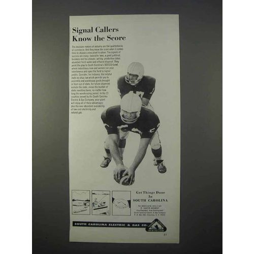 1966 South Carolina Electric & Gas Ad - Signal Callers