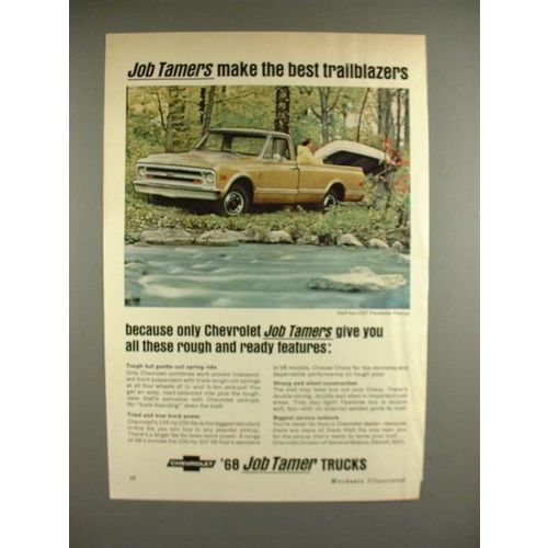 1968 Chevrolet Half-ton CST Fleetside Pickup Truck Ad!
