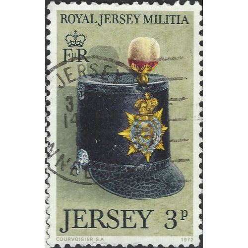 JERSEY, Royal Jersey Militia Headwear, grey 1972, 3p, #3
