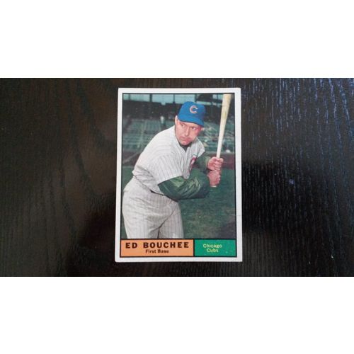 1961 Topps Card # 196 Ed Bouchee Very Good (3) Chicago Cubs