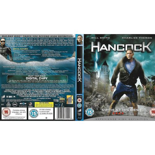 Hancock (Blu-ray, 2008, 2-Disc Set) Will Smith / Charlize Theron