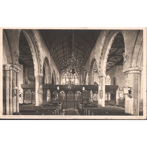 Vintage PC - St. Saviour's Church Interior, Devon