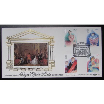 BENHAM - LARGE SILK ROYAL OPERA HOUSE 250TH ANNIVERSARY BLS 1982
