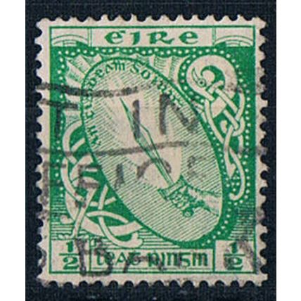 Ireland 1922 SG71 ir1 Sword Of Light 1/2d Used Stamp