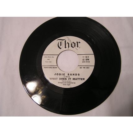 Jodie Sands Promo 45-HOLD ME/WHAT DOES IT MATTER