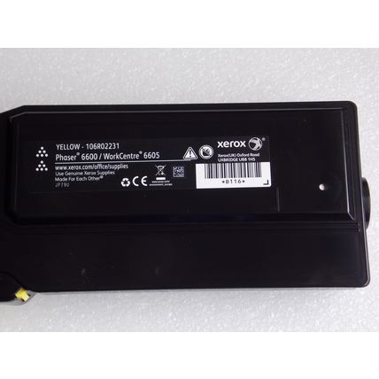 Yellow Toner 80% High Capacity 6,000 pages 106R02231 Original Xerox 6600 6605