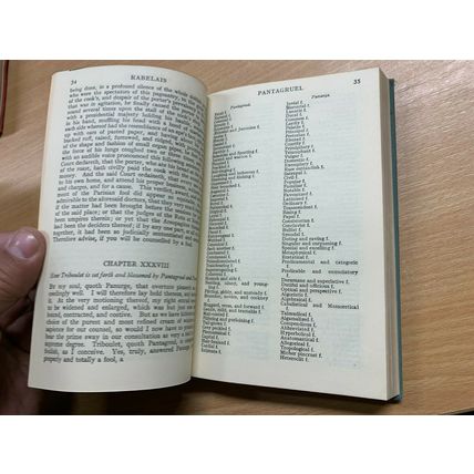 1946 FRANCOIS RABELAIS "GARGANTUA & PANTAGRUEL" VOL 2 FICTION HARDBACK BOOK (P3)