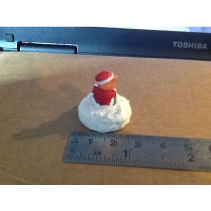 Christmas Cake with Christmas Teddy 1:12th scale miniature