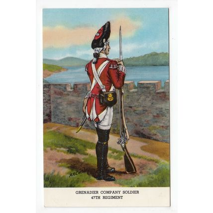 Grenadier Company Soldier 47th Regiment Fort Ticonderoga Museum Postcard