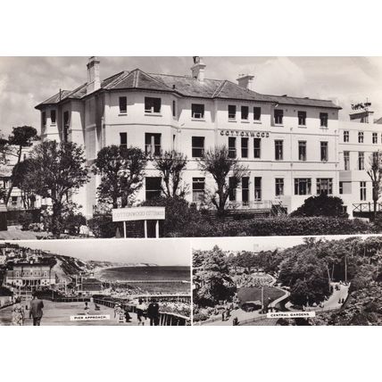 Cottonwood Hotel Bournemouth Dorset Real Photo 1950s Postcard