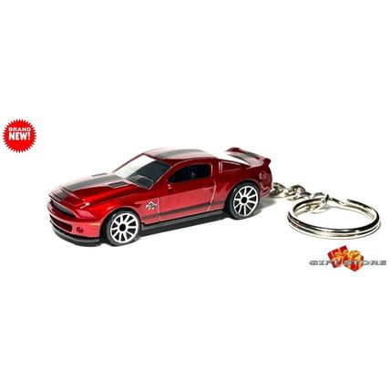 RARE NICE GIFT KEY CHAIN RED FORD SHELBY MUSTANG GT500 SS SUPER SNAKE or DIORAMA