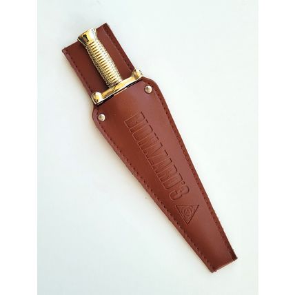 BIOHAZARD 3 Letter Opener Dagger (Gold) w/ Leather Sheath HK Comic Resident Evil