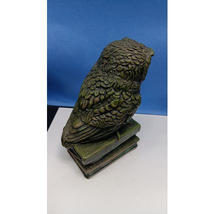 Rare Green Vintage 1966 Progressive Art Products Owl Statue Sculpture Art Center