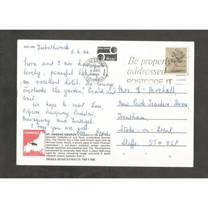 Postcard Cornwall Bude John Hinde 2DC419 Widemouth Bay
