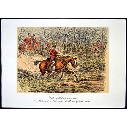 IRISH QUITE IRISH YOU KNOW 1886 George Finch Mason - Horses VICTORIAN PRINT