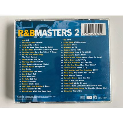 R&B MASTERS 2 (UK VARIOUS ARTISTS AUDIO CD, 2001)