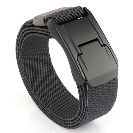 Alloy tactical buckle woven elastic belt for men and women's leisure waist belt