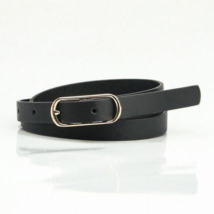 Simple Versatile Women's Multi-color Thin Belt New Sweet Dress Pu Belt