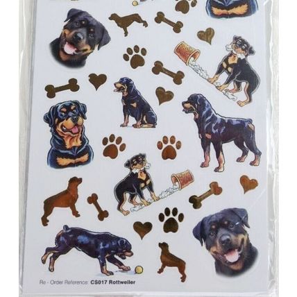 ROTTWEILER - CARD CRAFT STICKERS SCRAP BOOKING